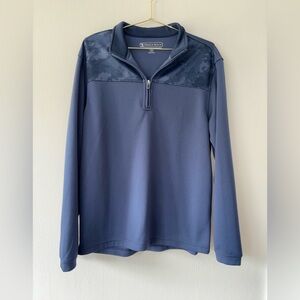 Pebble Beach 1/4 Zip Pullover Blue Performance Golf M